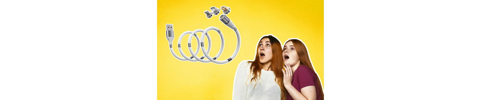 USB cablu de încărcare magnetic -image