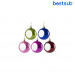 Glob decorativ de Crăciun sclipitor din plastic pentru sublimare cu inserție din aluminiu (50 mm)