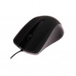 Мышь Qumo M66, Optical, 1000 dpi, 3 buttons, Ambidextrous, Black
