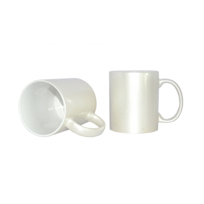 Cană pentru sublimare albă, cu interior și mâner neagră 11oz Mango 4001