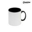 Cană pentru sublimare albă, cu interior și mâner neagră 11oz Mango 4001