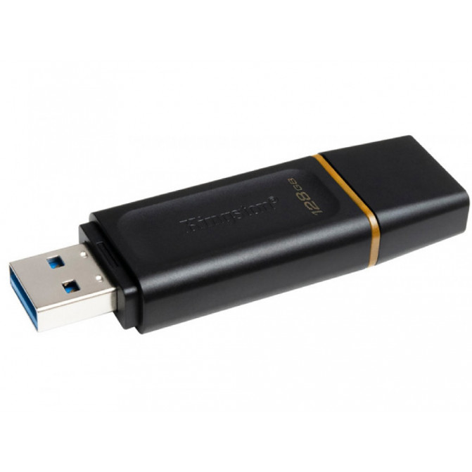 USB Флэш 128GB USB3.2  Kingston DataTraveler Exodia Black/Yellow