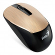Мышь Genius Wireless NX-7015, Optical, 800-1600 dpi, 3 buttons, Ambidextrous, BlueEye, 1xAA, Gold