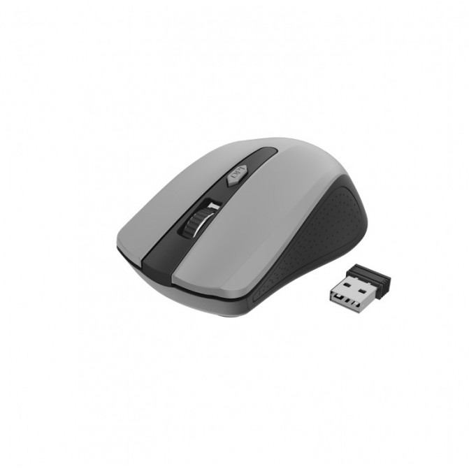Mouse Gembird Wireless MUSW-4B-04-BG Optical 800-1600 dpi 4 buttons, Ambidextrous, 2xAAA, Black/Grey
