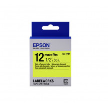 Cartuş Label Epson LK-4YBF Fluorescent, Black/Yellow 12/9 Original