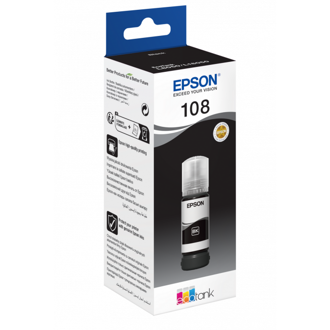 Cerneala Epson Originala C13T09C14A (108) L8050/L18050 Black