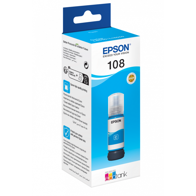 Cerneala Epson Originala C13T09C24A (108) L8050/L18050 Cyan