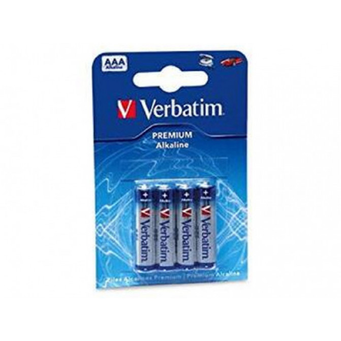 Baterii Verbatim Alcaline AAA, 4pcs, Blister pack