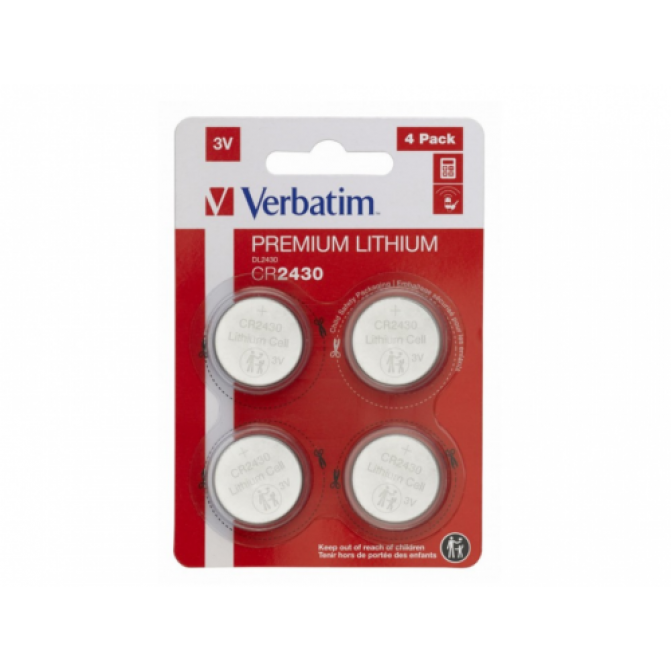 Baterii Verbatim CR2430 Lithium 3V 4pcs