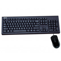 Клавиатура + Мышь Asus U2000, Multimedia, Elegant style, Silent, Solid construction, Black, USB
