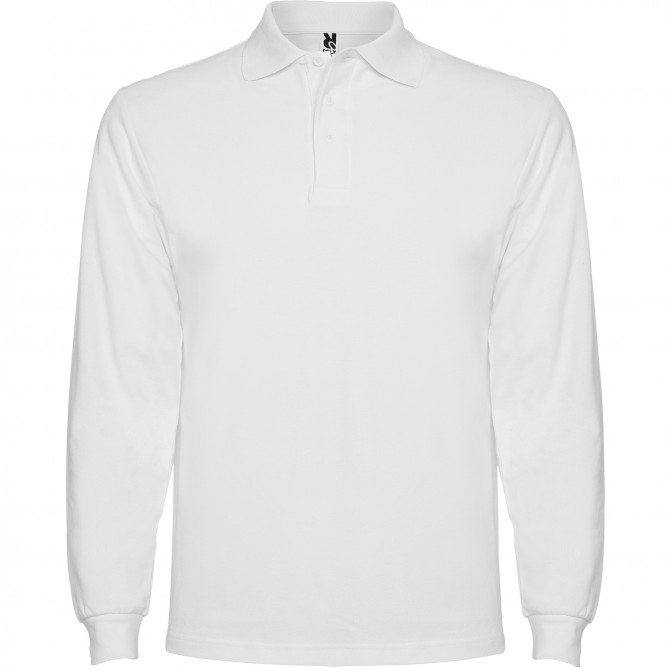 Tricou pentru bărbați Roly Polo ESTRELLA L/S WHITE S