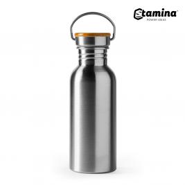 Bidon pentru sublimare BOINA  4039 din oțel inoxidabil 304 și bambus 650ml. gri