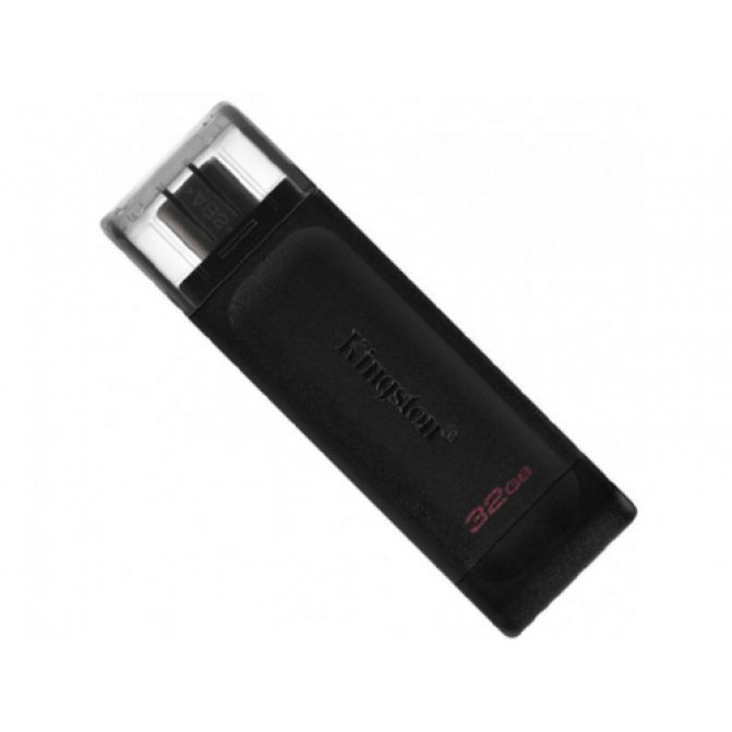 USB Флэш 128GB USB-С 3.2  Kingston DataTraveler 70 USB-C 32GB, USB 3.2, USB-C, (Read 80 MByte/s, Write 20 MByte/s)