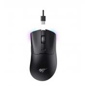 Mouse Gaming Wireless Havit MS966WB, Cu fir/Fără fir, Negru