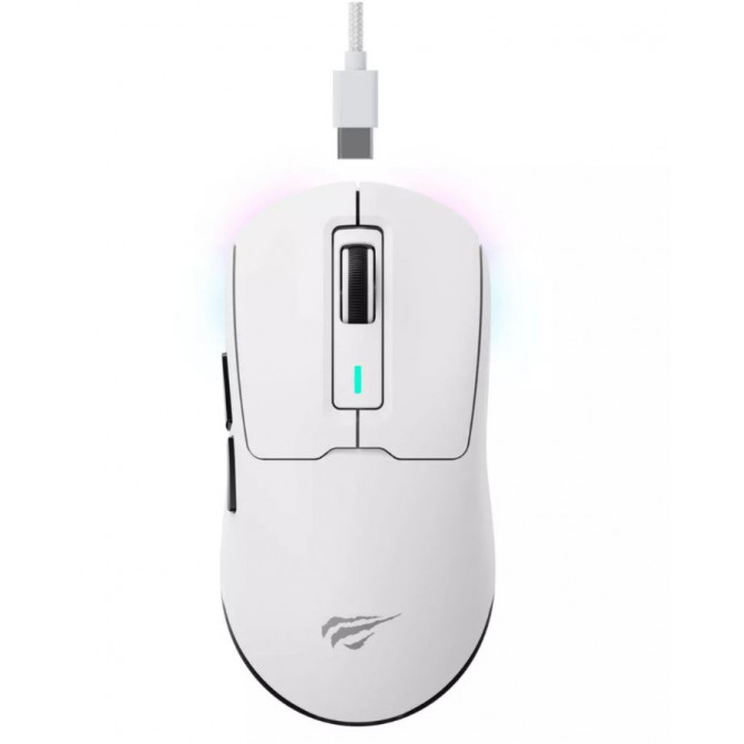 Мышь Gaming Wireless Havit MS969SE, Проводное / беспроводное Bluetooth, Белый
