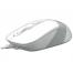 Mouse A4Tech FM10, Cu fir, Alb - Gri