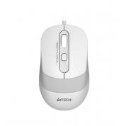 Mouse A4Tech FM10, Cu fir, Alb - Gri