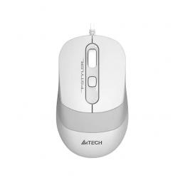 Mouse A4Tech FM10, Cu fir, Alb - Gri