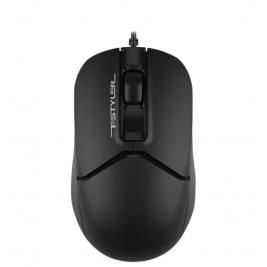 Mouse A4Tech FM12S, Cu fir, Negru