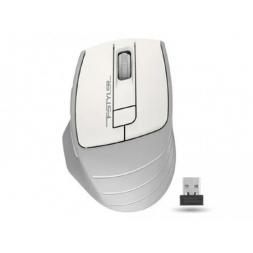 Mouse A4Tech Wireless FG30S, Fara fir, Alb - Gri