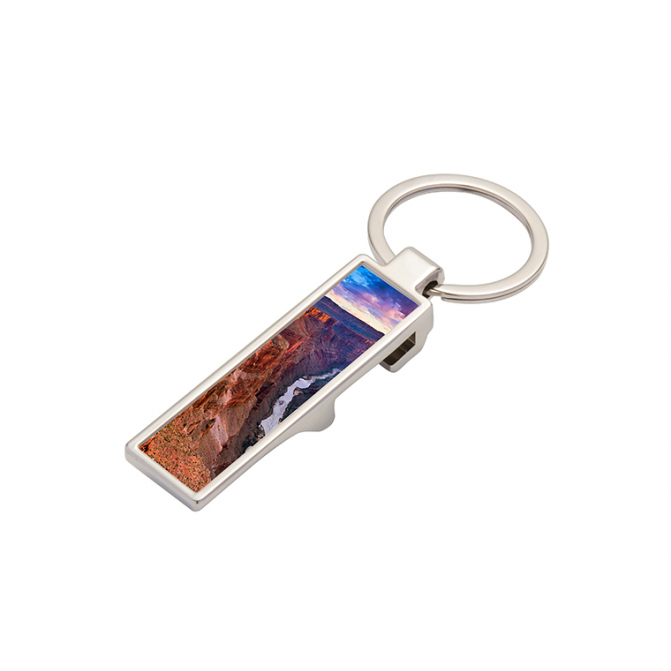 Breloc metalic pentru sublimare cu deschizător de sticle (14mm*53mm) YA123