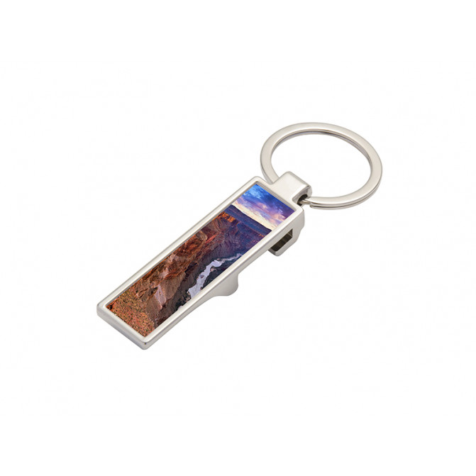 Breloc metalic pentru sublimare cu deschizător de sticle (14mm*53mm) YA123