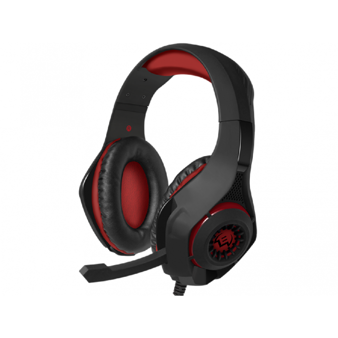 Наушники SVEN AP-G886MV, игровые с микрофоном и регулятором громкости, 2.2m, Black/Red
