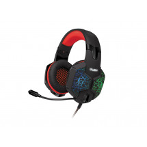 Căști SVEN AP-U988MV, de gaming cu microfon, 2.2m, USB, Black/Red