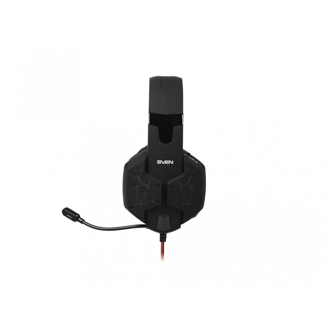Căști SVEN AP-U988MV, de gaming cu microfon, 2.2m, USB, Black/Red
