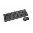 Клавиатура + Мышь Canyon SET-14, Slim, 12 multimedia functions, Black