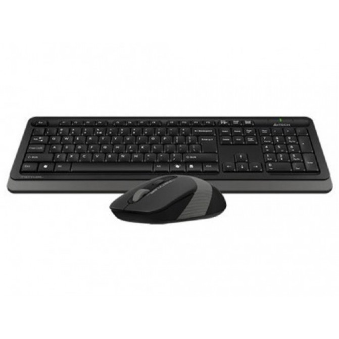 Клавиатура + Мышь Wireless A4Tech FG1010S, Fn Keys, Splash Proof, Silent Mouse, 1xAA/1xAA, Grey
