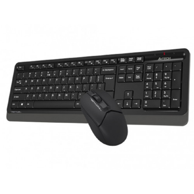 Tastatura + Mouse Wireless A4Tech FG1012S, Fn Keys, Splash Proof, Silent Mouse, 1xAA/1xAA, Black