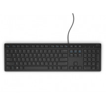 Клавиатура Dell KB216, Multimedia, Fn Keys, Quiet keys, Spill resistant, Black, Russian, USB