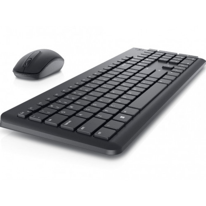 Клавиатура Wirelessell Dell KM3322, Multimedia keys, Sleek lines, Compact size, 2xAA/2xAAA, Black