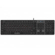 Tastatura SVEN KB-E5000, Low-profile, Island-style, Fn Keys, Grey/Black, USB