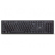 Клавиатура Wireless SVEN KB-E5800W, Slim, Low-profile keys, Fn key, Nano rec., 2.4 Ghz, 1xAA, Black