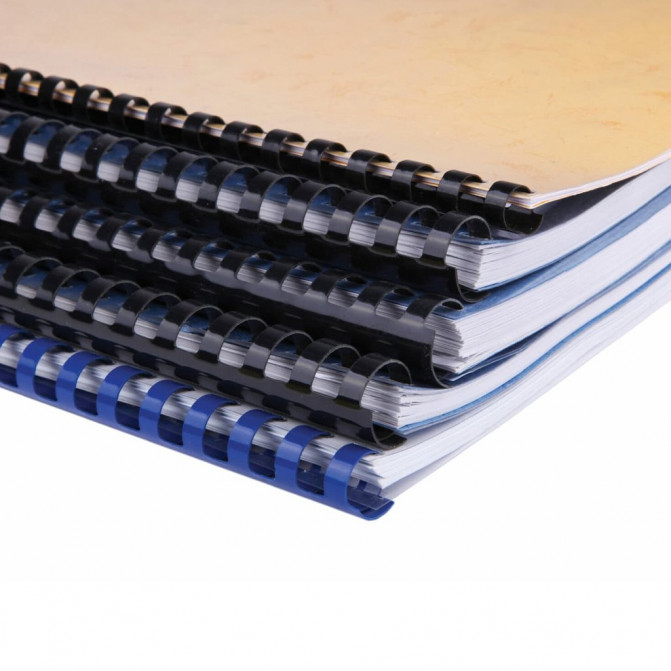 Arc din plastic pentru îndosariere d=10mm 100 buc Black