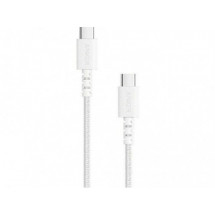 Cablu Type-C to Type-C - 0.91 m - Anker PowerLine Select+ USB-C USB-C, 0.91 m, Fast Charge max. 15W (3A / 5V), 30.000-bend lifespan, white