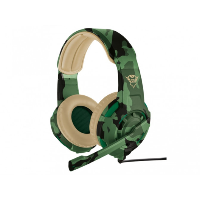 Căști Trust GXT 310C, de gaming cu microfon, Jungle Camo