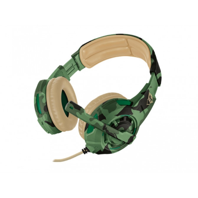 Căști Trust GXT 310C, de gaming cu microfon, Jungle Camo