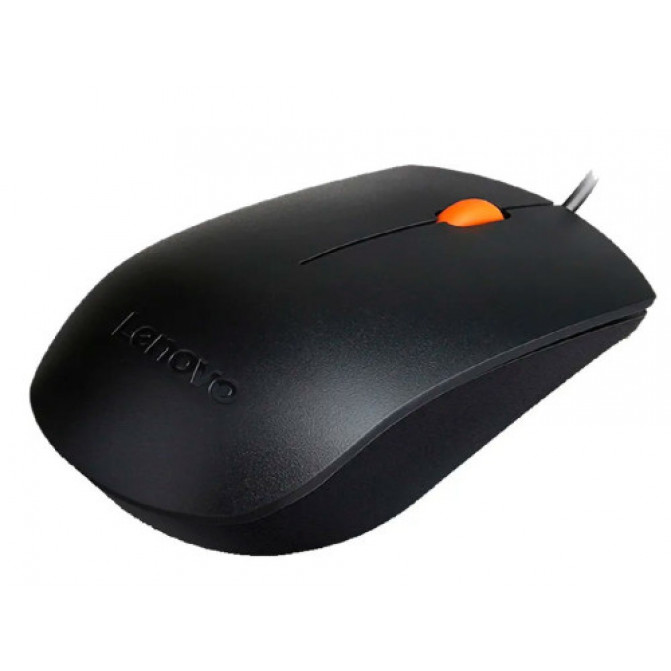 Мышь Lenovo 300 USB - WW, Проводное, Чёрный