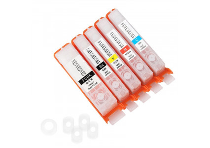 Cartuse reincarcabile pentru Canon IP5750 (CLI-571/PGBK-570) 