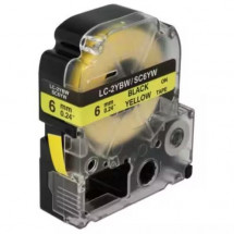 Картридж с лентой Label Epson LK-2YBP/LC-2YBW(SC6YW) Laminated Black/Yellow 6mm*8m Prospect