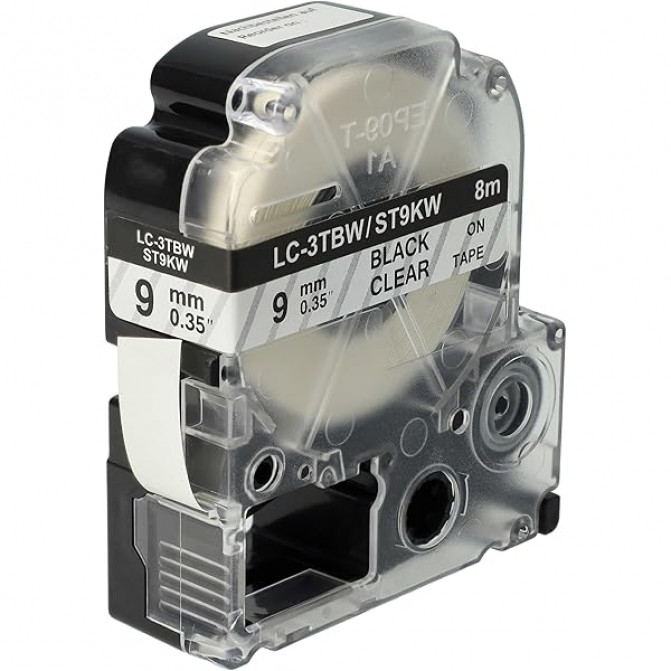 Картридж с лентой Label Epson LK-3TBN/LC-3TBW(ST9KW) Laminated Black/Clear 9mm*8m Prospect