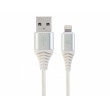Кабель USB2.0/Type-C Premium cotton braided, Purple/White