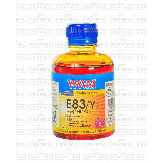Чернила WWM Epson 200 мл Yellow