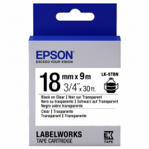 Cartuş Label Epson LK-5TBN Clear Blk/Clear 18/9 Original