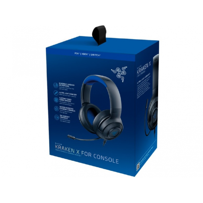 Căști de gaming cu microfon RAZER Kraken X, Black