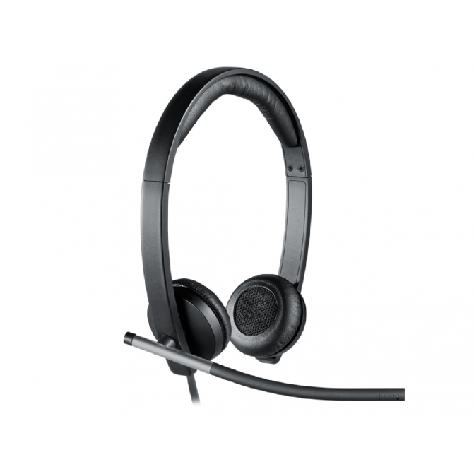 Căști Logitech Business Headset H650e Stereo, cu microfon, USB, black