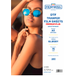 Плёнка А3 (297*420mm) Premium Plus для струйной печати DTF чернилами 100 листов 75 микрон